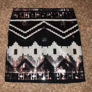 Express sequin skirt